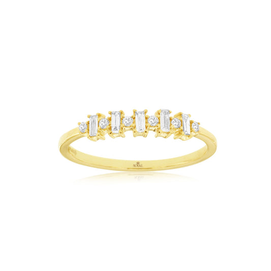 14K Yellow Gold Diamond Ring