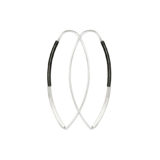 Mysterium Collection Sterling Round Tube Threader Earrings
