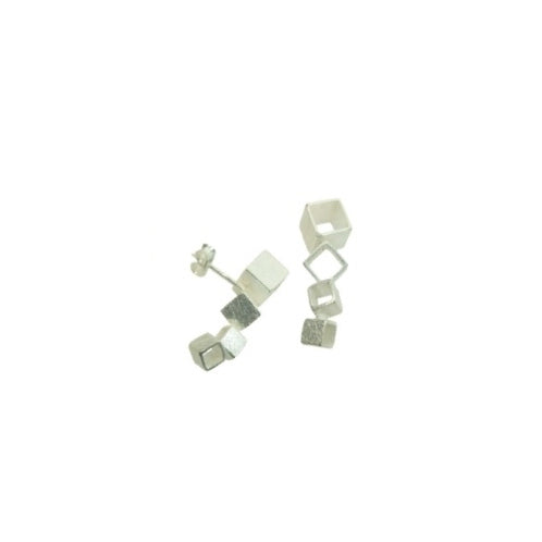 Mysterium Collection Sterling Cube Earrings