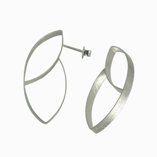 Mysterium Collection Sterling Double Ellipse Earrings