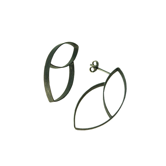 Mysterium Collection Sterling Double Ellipse Earrings