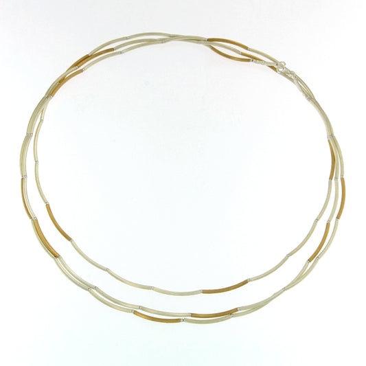 Mysterium Collection Long Vermeil Tube Necklace