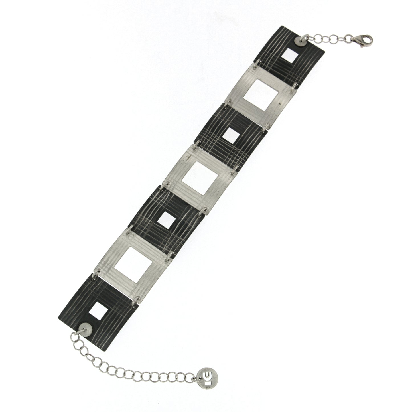 Mysterium Collection Sterling Square Link Bracelet