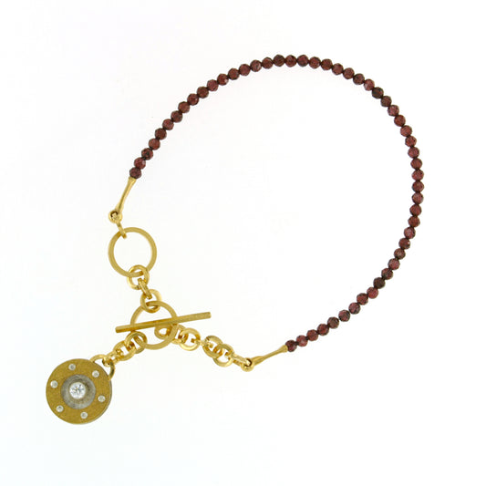 Mysterium Collection Vermeil Garnet Bracelet