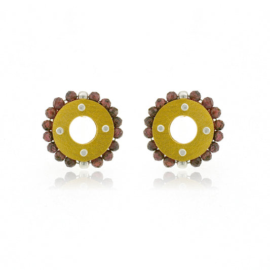 Mysterium Collection Vermeil Garnet Earrings