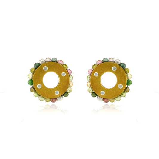 Mysterium Collection Vermeil Tourmaline Earrings