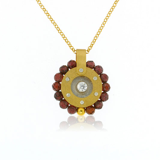 Mysterium Collection Vermeil Garnet Pendant