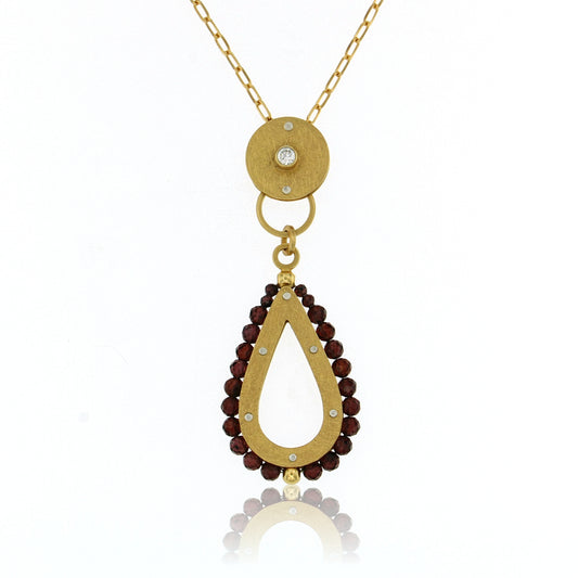 Mysterium Collection Vermeil Garnet Pendant