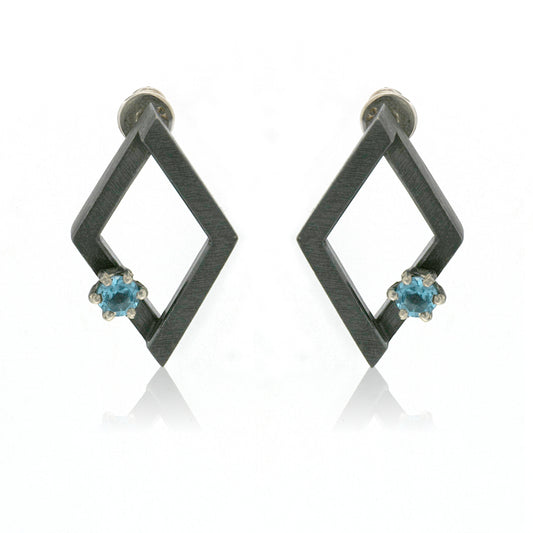 Mysterium Collection Sterling Silver Oxidized Earrings