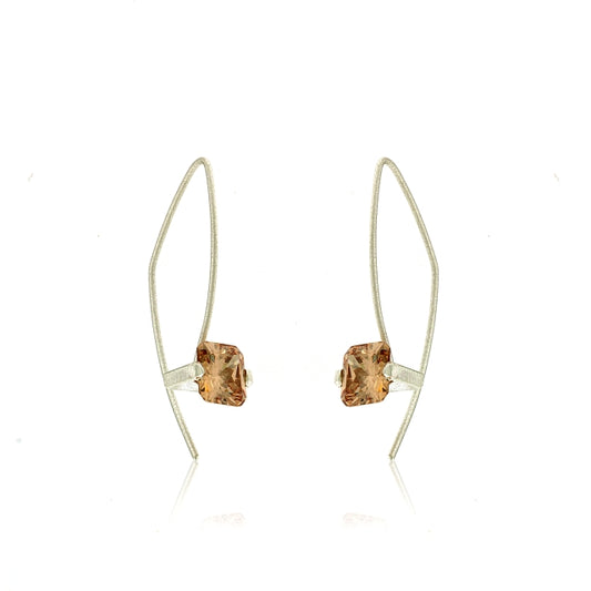 Mysterium Collection Champagne CZ Earrings