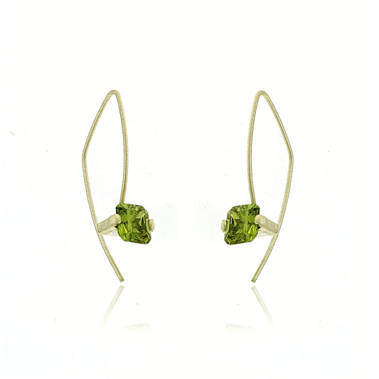 Mysterium Collection CZ Peridot Earrings