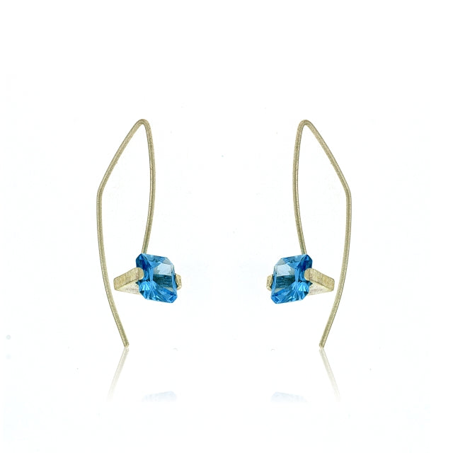 Mysterium Collection Swiss Blue Spinel Earrings