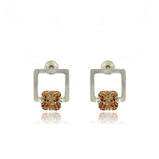 Mysterium Collection Sterling Square Earrings