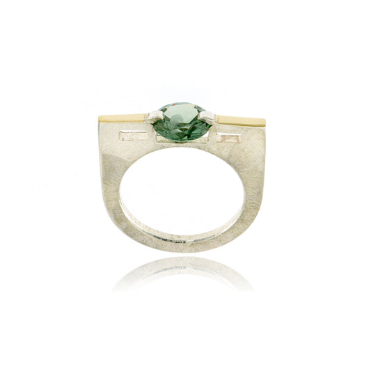 Mysterium Collection Sterling Green Spinel Ring
