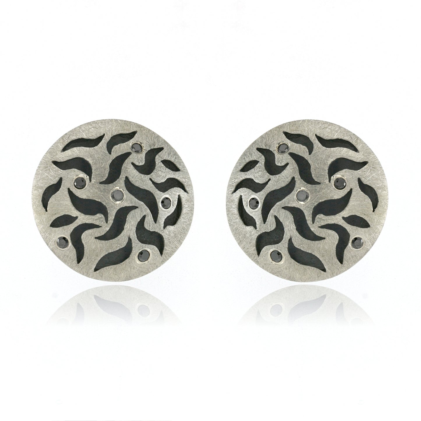 Mysterium Collection Oxidized Sterling Silver Earrings
