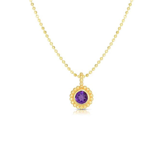 Phillip Gavriel Collection 14K Gold Amethyst Pendant