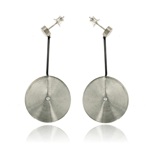 Mysterium Collection Sterling Disc Earrings