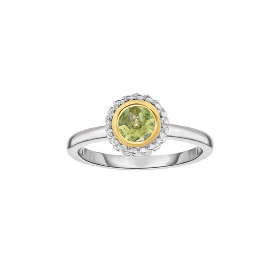 Phillip Gavriel Collection Sterling Silver & 18kt Peridot Ring