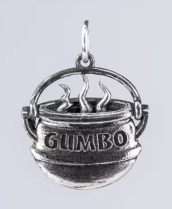 Tom Mathis Designs Sterling Silver Gumbo Pot Charm