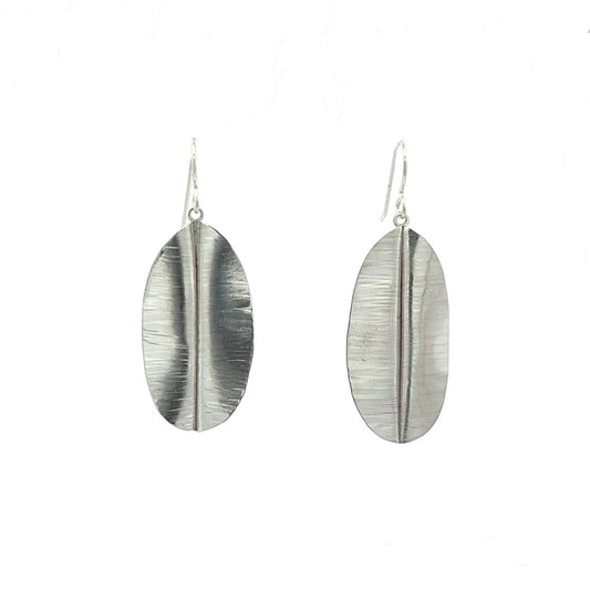 Vitrice McMurry Sterling Banana Leaf Earrings (Small)