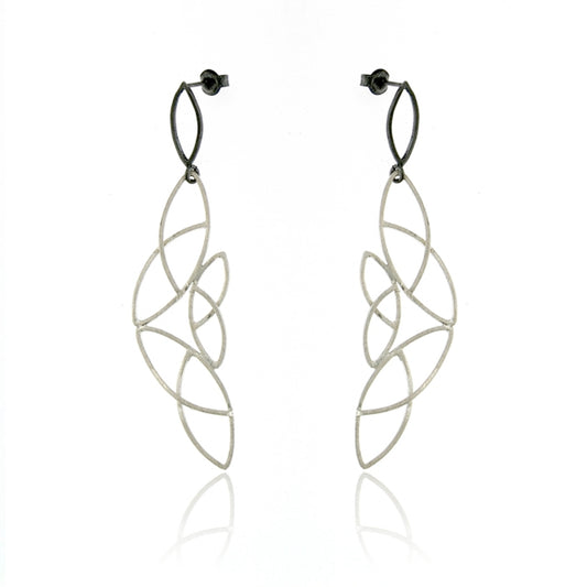 Mysterium Collection Sterling "Lace Marquise" Earrings