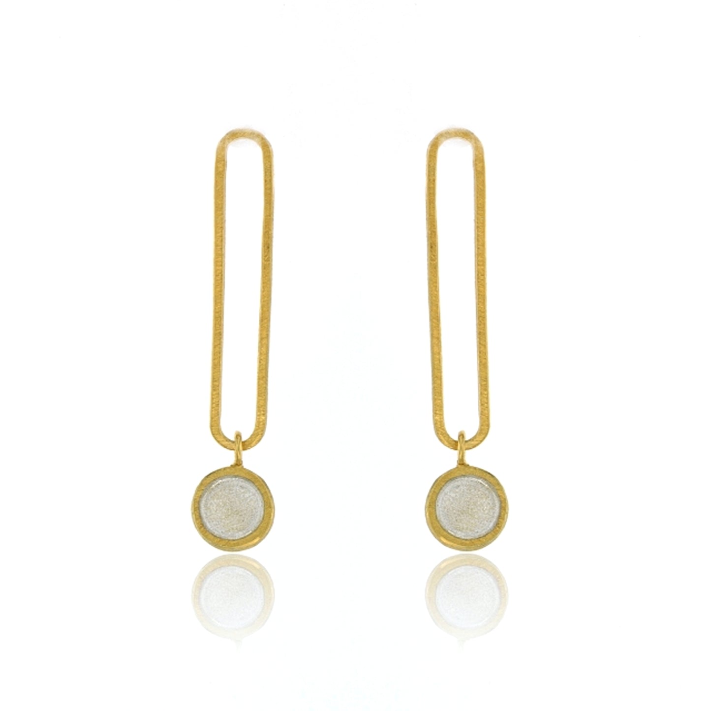 Mysterium Collection Vermeil Oval & Dot Earrings