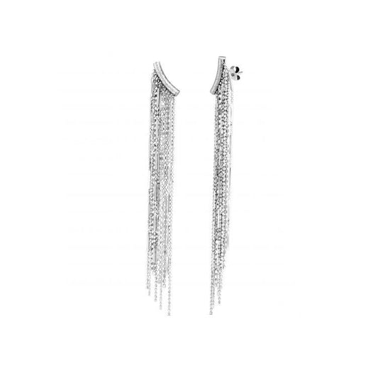 Phillip Gavriel Collection Sterling Silver Fringe Earrings